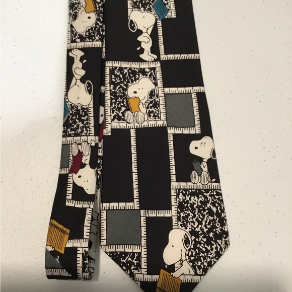 Peanuts Other - Vintage PEANUTS Teachers Pet SNOOPY Necktie school Made in USA, 100% Silk
